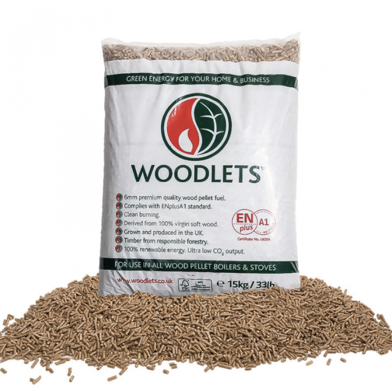 Woodlets ENPlus A1 Wood Pellets for Fuel